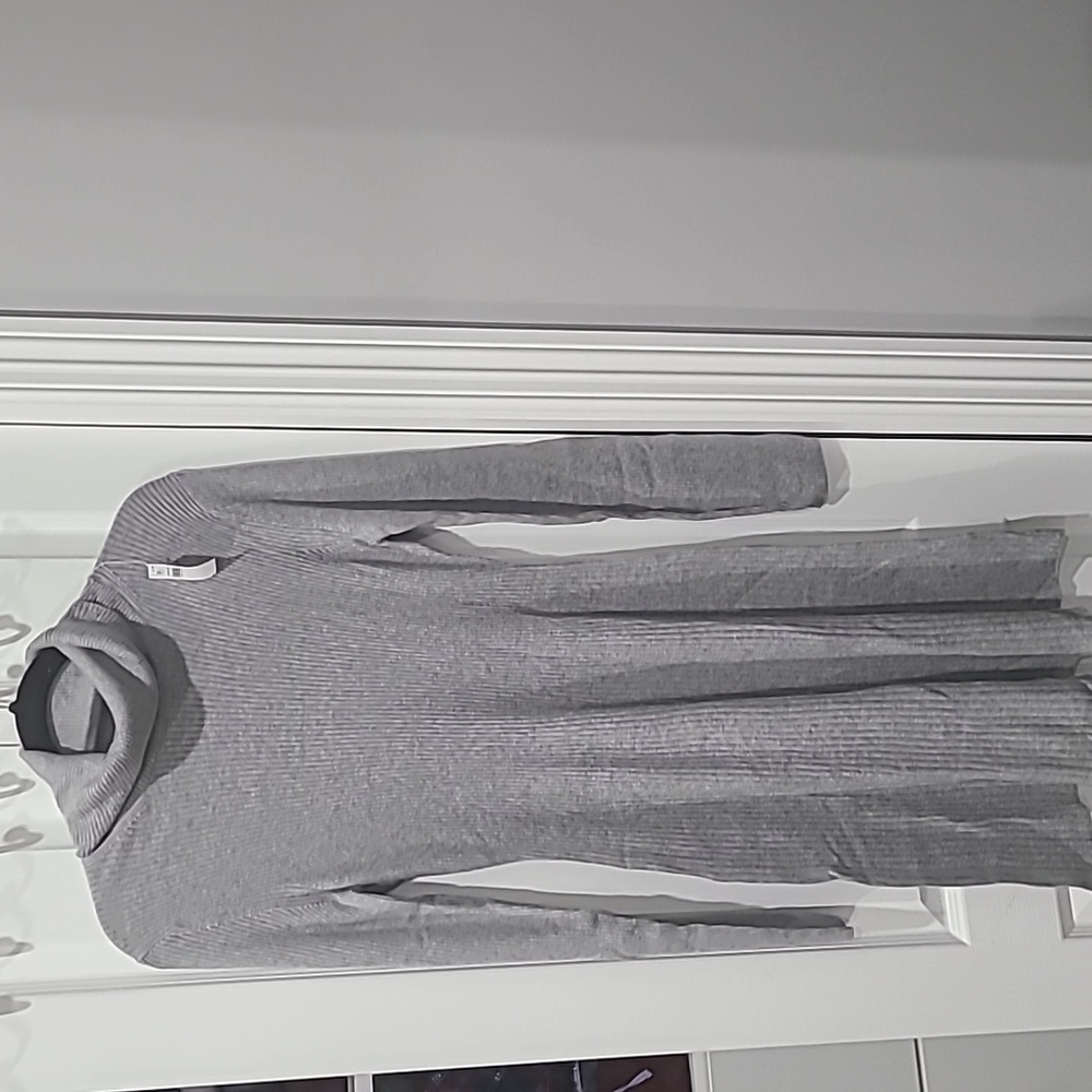 Gap grey turtleneck sweater dress